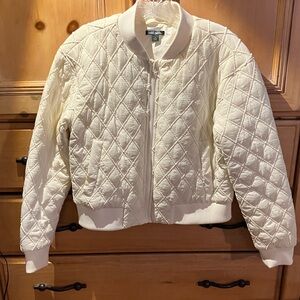 Quilted Liner Jacket, M, Wild Fable, Cream